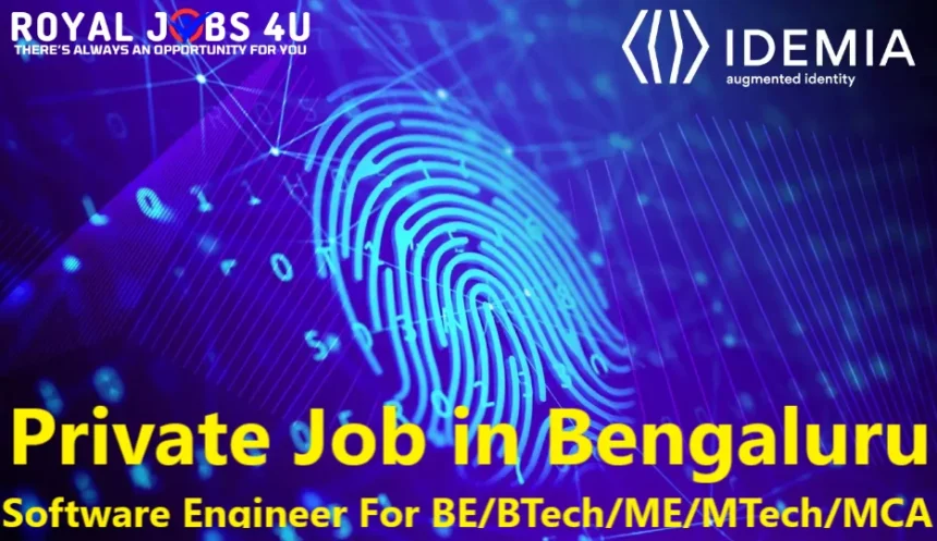 IDEMIA Off Campus Drive 2024 Hiring Freshers As Associate Software Engineer For BE/BTech/ME/MTech/MCA