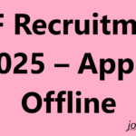 BSF Recruitment 2025 – Apply Offline