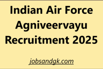 Indian Air Force Agniveervayu Recruitment 2025