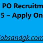 SBI PO Recruitment 2025 – Apply Online