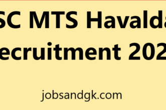 SSC MTS Havaldar Recruitment 2025