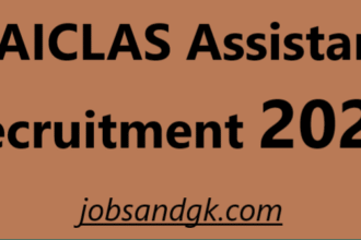 AAICLAS Assistant Recruitment 2025
