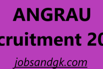 ANGRAU Recruitment 2025