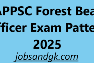 APPSC Forest Beat Officer Exam Pattern 2025