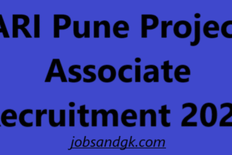 ARI Pune Project Associate Recruitment 2025