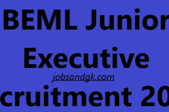 BEML Junior Executive Recruitment 2025