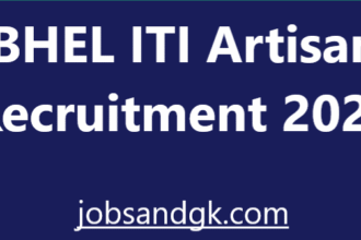 BHEL ITI Artisan Recruitment 2025