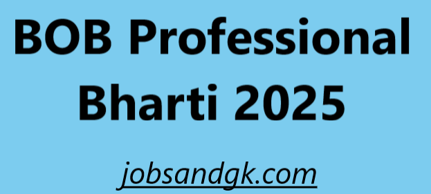 BOB Professional Bharti 2025