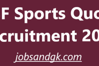 BSF Sports Quota Recruitment 2025