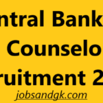 Central Bank of India Counselor FLC Recruitment 2025