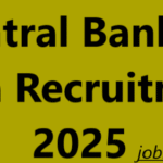 Central Bank of India Recruitment 2025