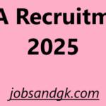 DDA Recruitment 2025