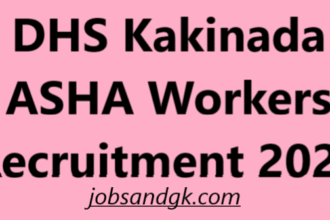 DHS Kakinada ASHA Workers Recruitment 2025