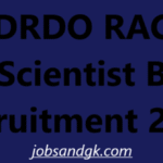 DRDO RAC Scientist B Recruitment 2025