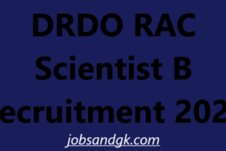 DRDO RAC Scientist B Recruitment 2025