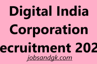 Digital India Corporation Recruitment 2025