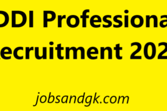FDDI Professionals Recruitment 2025