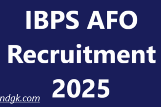 IBPS AFO Recruitment 2025