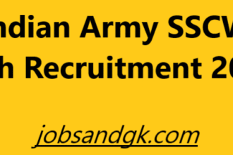Indian Army SSCW Tech Recruitment 2025