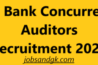 JK Bank Concurrent Auditors Recruitment 2025