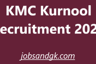 KMC Kurnool Recruitment 2025
