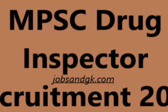 MPSC Drug Inspector Recruitment 2025