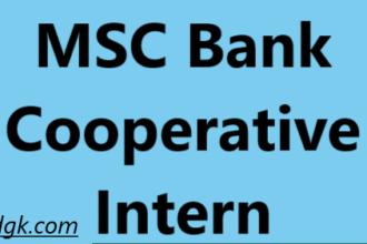 MSC Bank Cooperative Intern Recruitment 2025