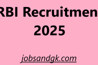 RBI Recruitment 2025