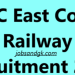 RRC East Coast Railway Recruitment 2025