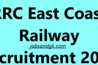 RRC East Coast Railway Recruitment 2025