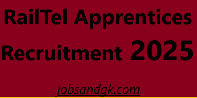 RailTel Apprentices Recruitment 2025