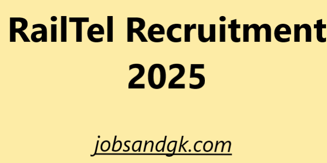 RailTel Recruitment 2025