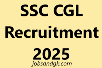 SSC CGL Recruitment 2025