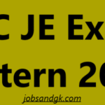 SSC JE Exam Pattern 2025