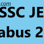 SSC JE Syllabus 2025 Out