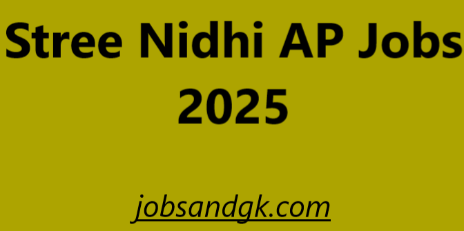 Stree Nidhi AP Jobs 2025
