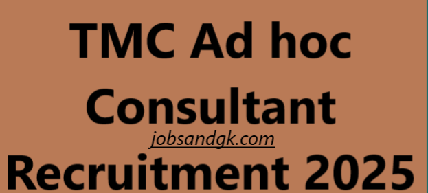 TMC Ad hoc Consultant Recruitment 2025