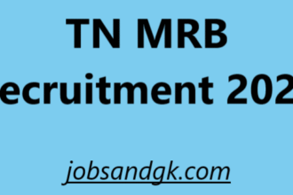 TN MRB Recruitment 2025