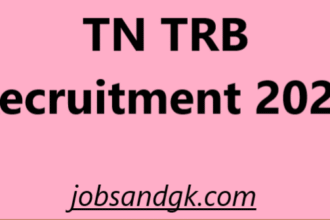 TN TRB Recruitment 2025