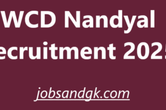 WCD Nandyal Recruitment 2025