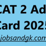 AFCAT 2 Admit Card 2025