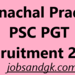 Arunachal Pradesh PSC PGT Recruitment 2025