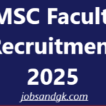 IMSC Faculty Recruitment 2025