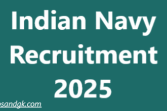 Indian Navy Recruitment 2025