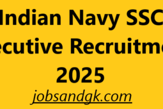 Indian Navy SSC Executive Recruitment 2025