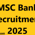 MSC Bank Recruitment 2025