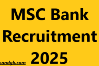MSC Bank Recruitment 2025