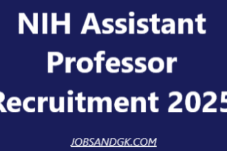 NIH Assistant Professor Recruitment 2025
