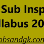 RPSC Sub Inspector Syllabus 2025