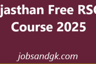 Rajasthan Free RSCIT Course 2025